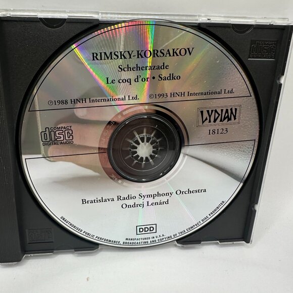 Rimsky-Korsakov Sheherazade Le Coq Dor Sadko CD Ondrej Lenárd Lydian Label 1993 - Picture 5 of 5